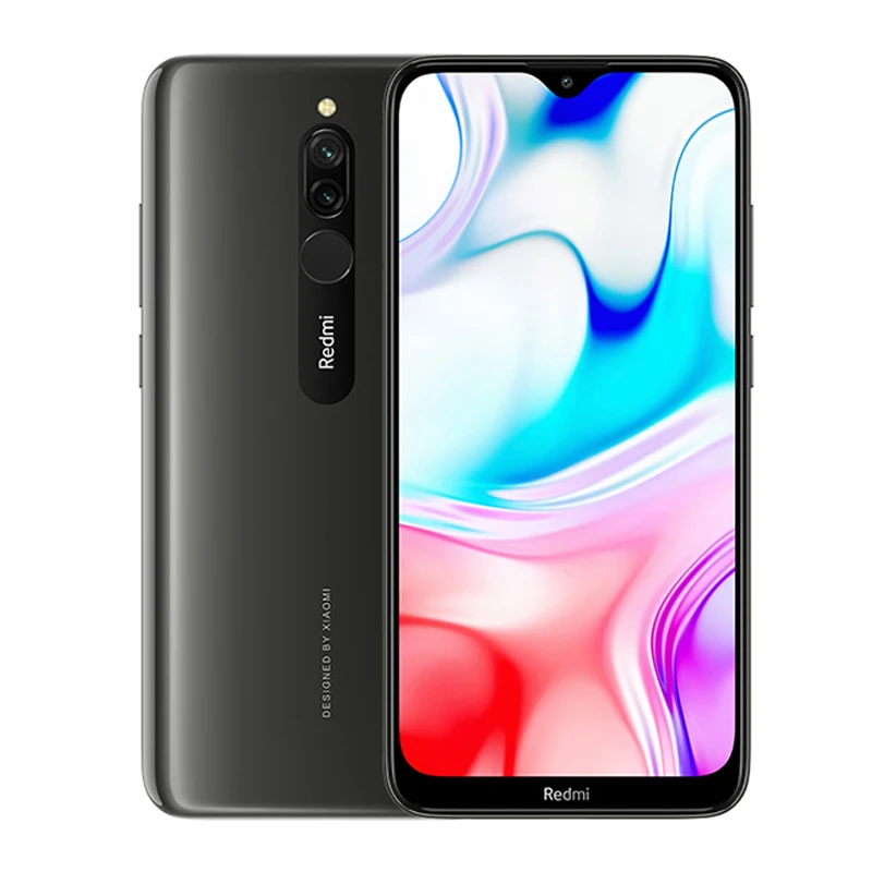 Xiaomi redmi 8 smartphone duplo sim card12mp + 2mp + 8mp tela de 6.22 polegadas snapdragon 439 oito núcleos 4g lte telefone usado