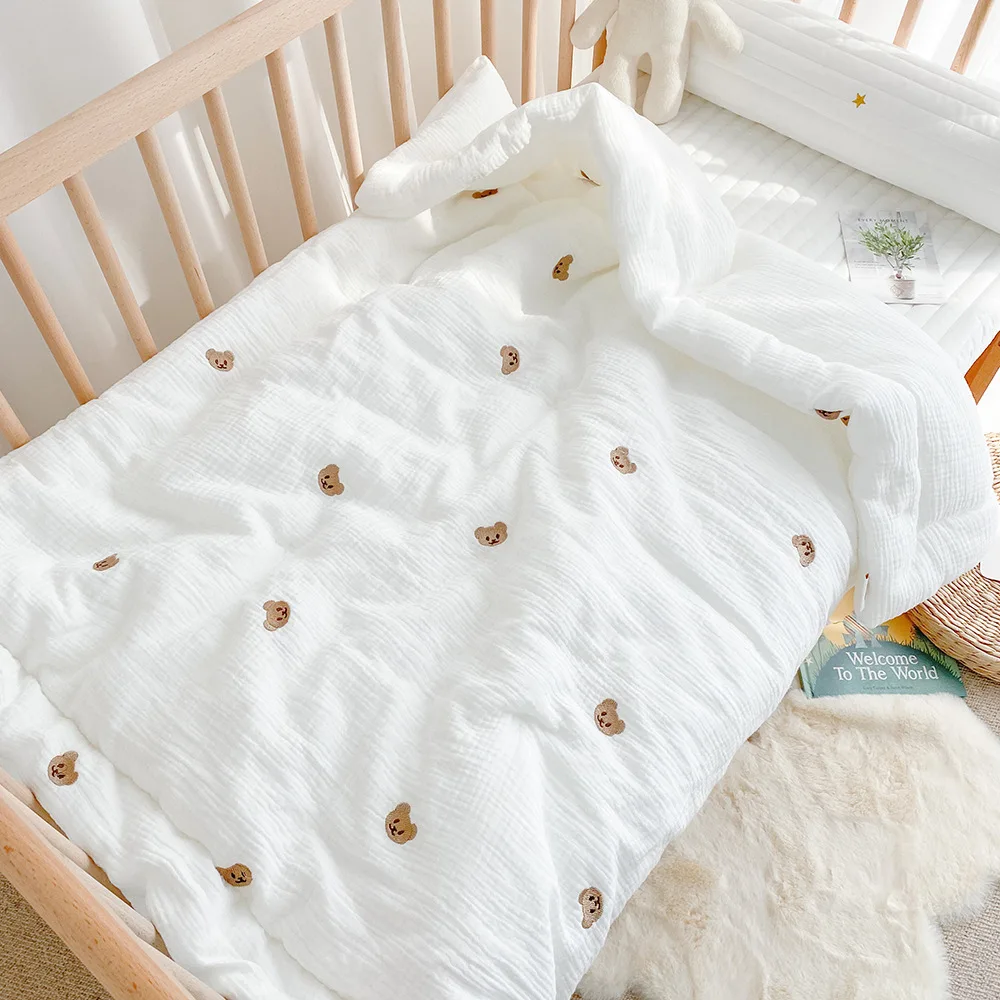 Ins Korean Baby Blanket Swaddling Newborn Warmth Soft Wool Blanket Thickened Air Conditioning Universal For All Seasons