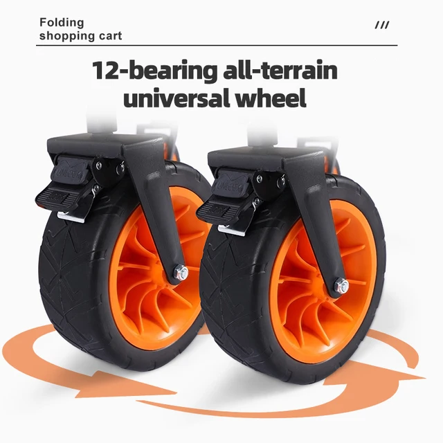 Kültéri Hordozható Összecsukható Kézi Kocsi Tengerpart Nagy Kapacitású Multifunkcionális Állítható Fogantyú Piknik 웨건 - Image 4