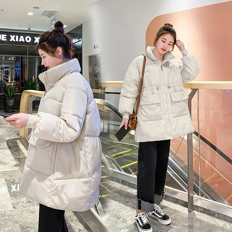 Women Maternity Loose Down Cotton Coat Winter Jacket Thicken Warm Cotton-Padded Coat Puffer Parkas Women Zipper Outwear