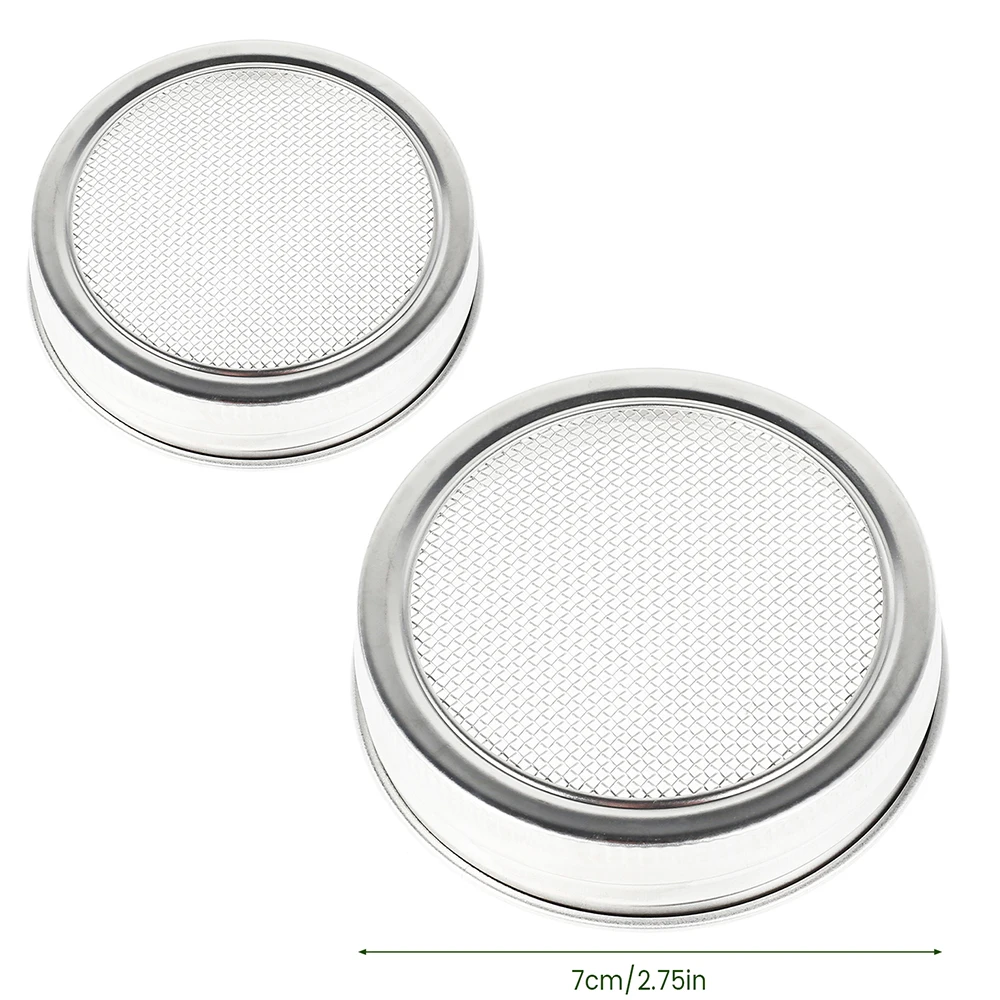 Stainless Steel Seed Sprouter Lid with Screen for Wide Mouth Mason Jars