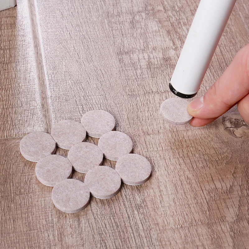 18-128 pcs Felt Chair Leg Pads 5mm Thick Floor Scratch Protector