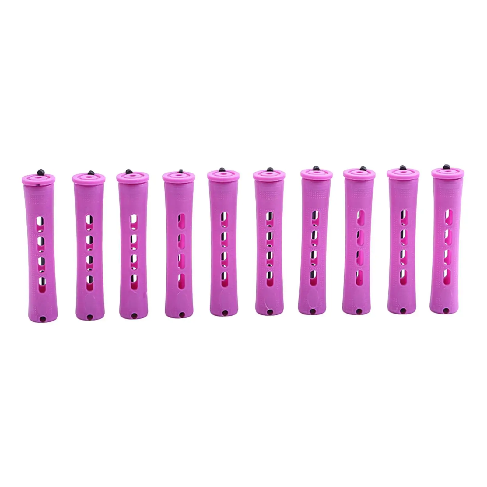 10Pcs Cold Wave Rods Fluffy Hair Cold Perm Rods Facile Da Usare Perming Rods Per Capelli Lunghi Medi Corti Plum Red Hair Perm Rods