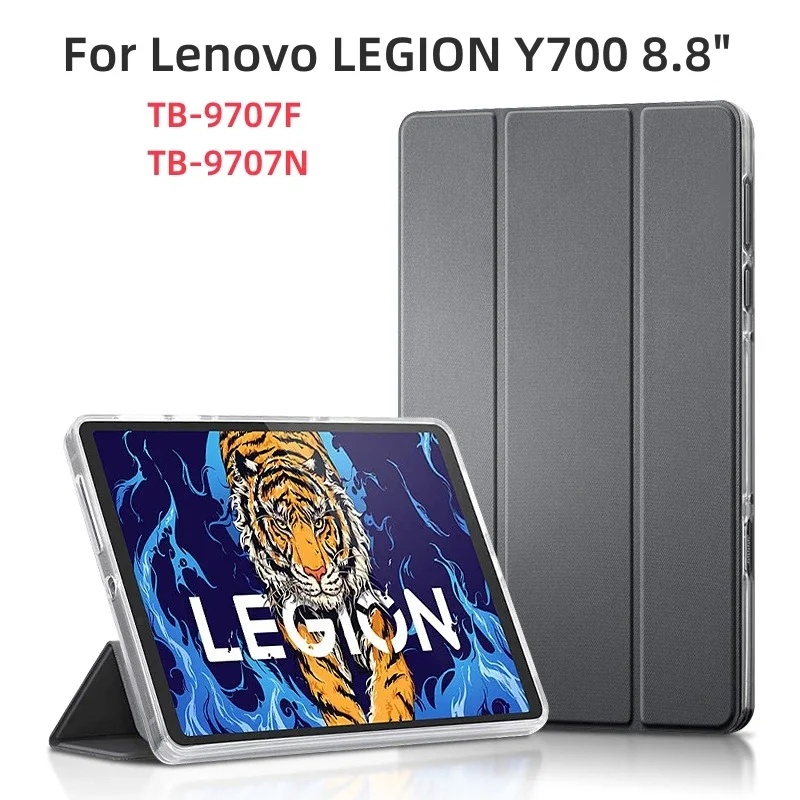 Per Lenovo Legion Y700 Tb-9707F Tb-9707N Custodia Silm Magnetic Smart Cover Per Legion Y700 2023 8.8 Pollici Con Riattivazione Automatica + Pellicola 