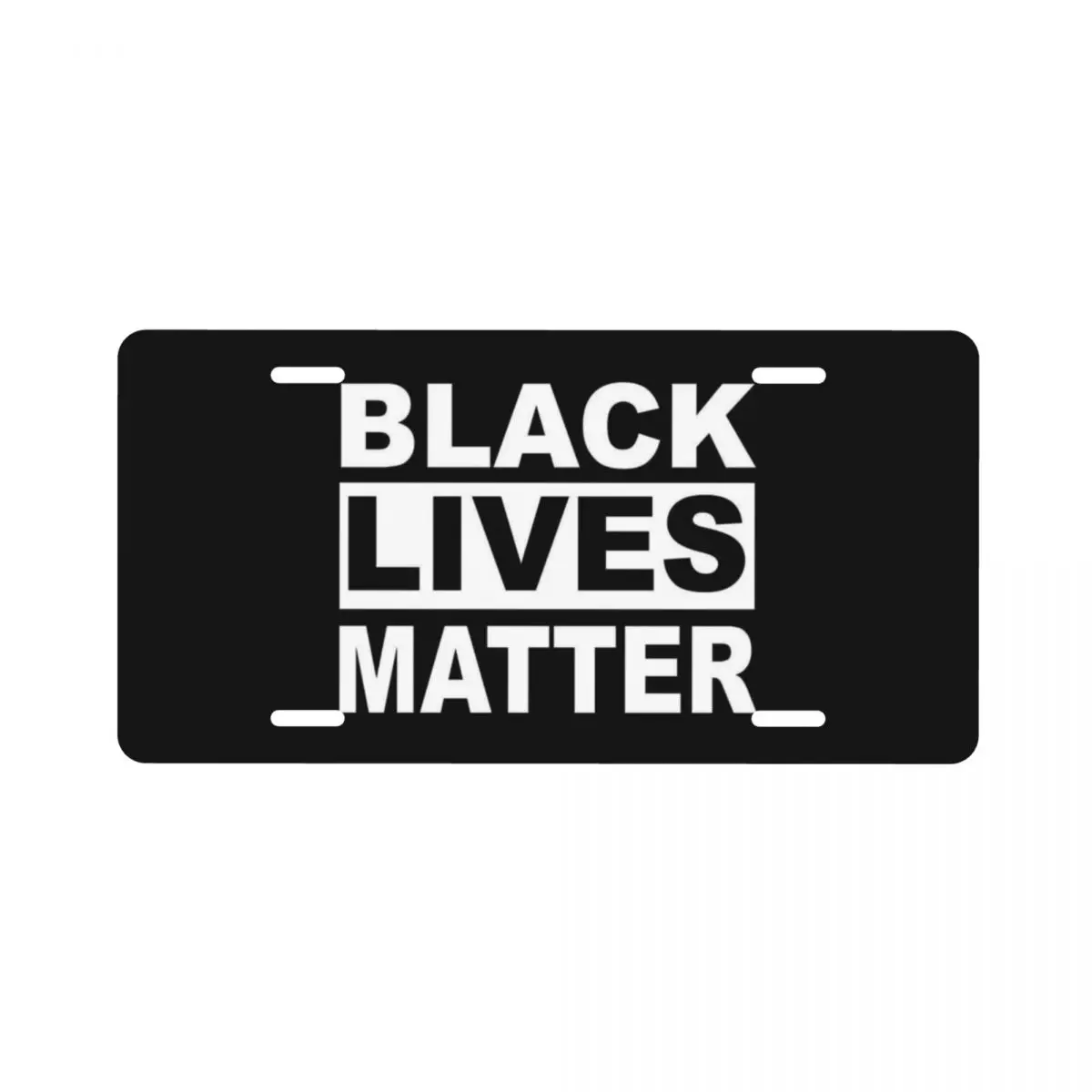 

license plate decoration 15cmX30cm Black Lives Matter Flag BLM Peace Protest Pattern