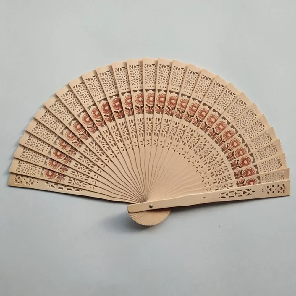 Hand Folding Fan Art Craft Chinese DIY Dance Hand Fan For Party Wedding Decoration Home Decoration Ornaments 1pcs