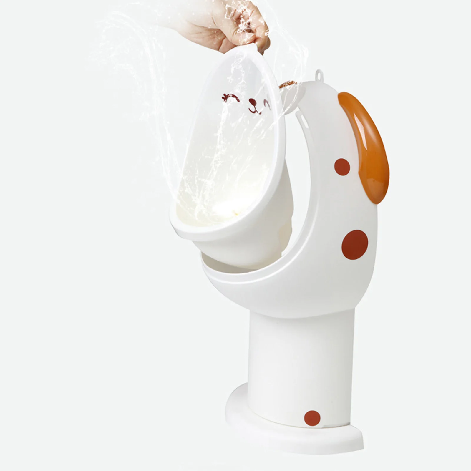Cute Animal Wall Mounted Toddler Pee Children Trainer Potty Urinal Toilet Boy Standing Urinal Split Designed Removable Bowl 4