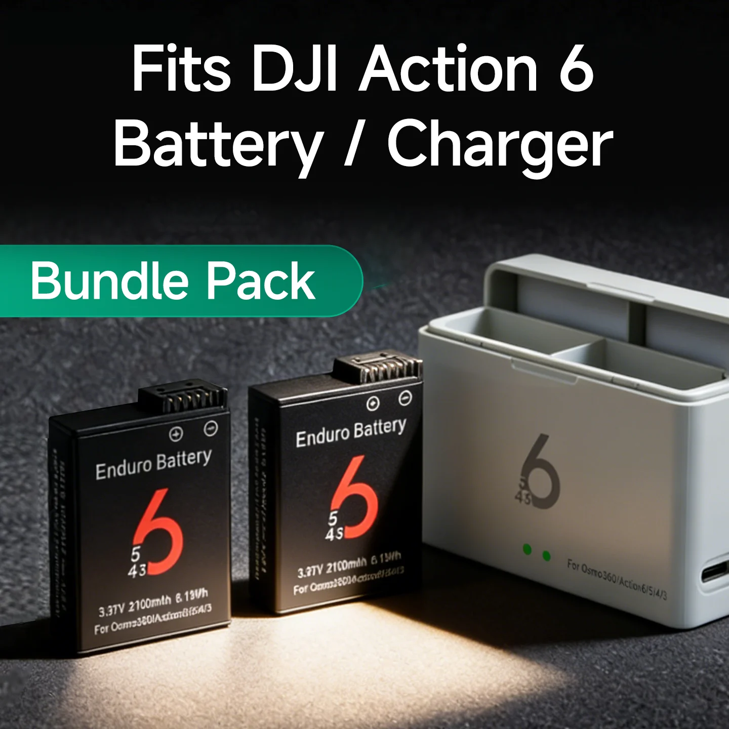 Deux batteries supplémentaires pour GoPro Hero avec témoins LED, solution économique pour ne jamais manquer d'énergie, achetez des batteries et chargeurs compatibles GoPro Hero à prix pas cher.
