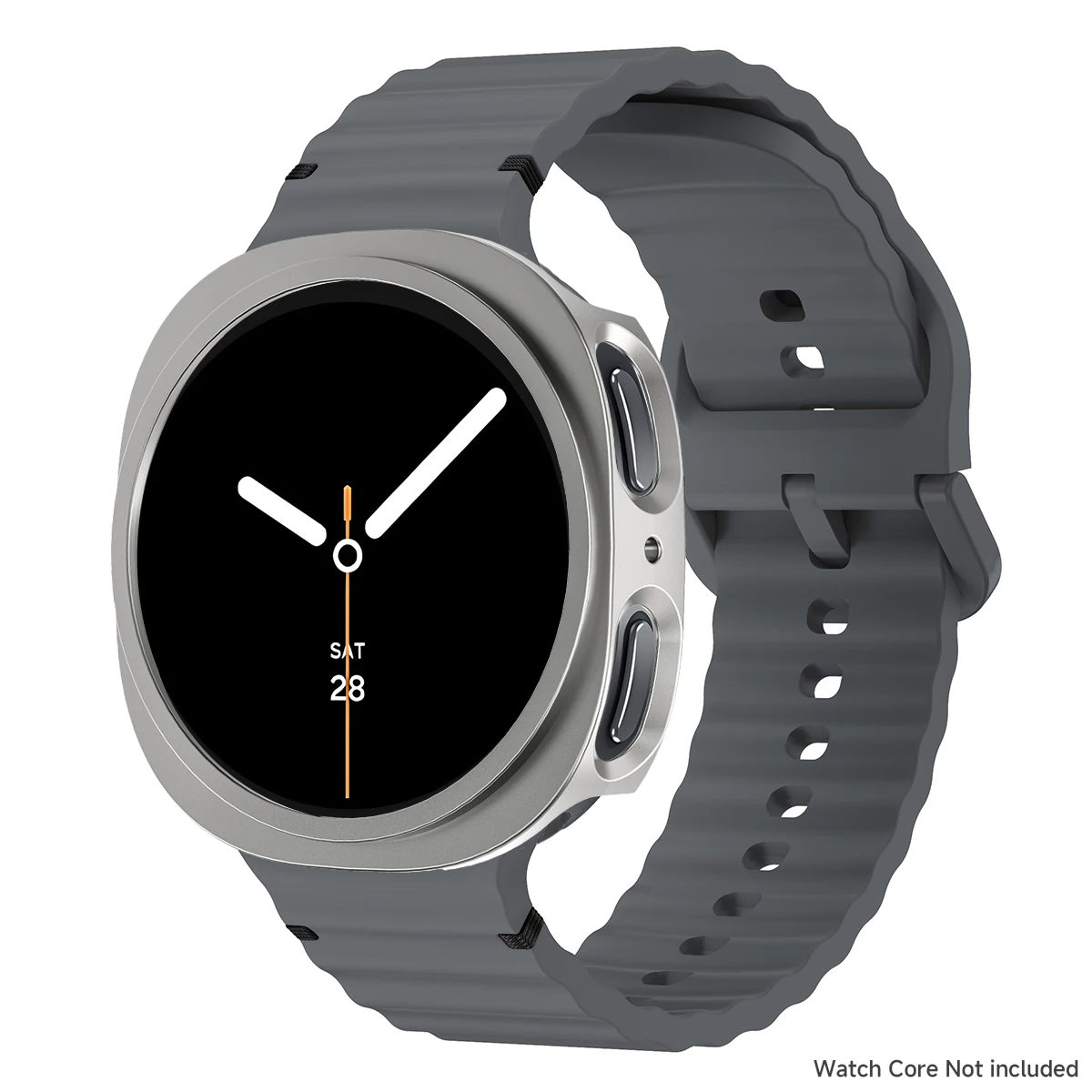 Sleek Silicone Band with Hollow Protective Case