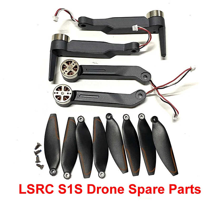 

LS-S1S Quadcopter Foldable Arms Blades Accessory Kit Brushless Motor Arm Propeller Spare Parts for LSRC S1S RC Drone