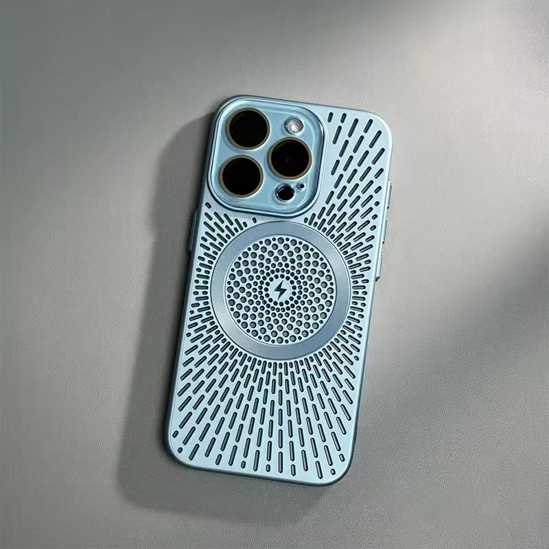 Sleek Ultra Slim Heat-Breathable Magnetic Phone Case with Lens Overlay