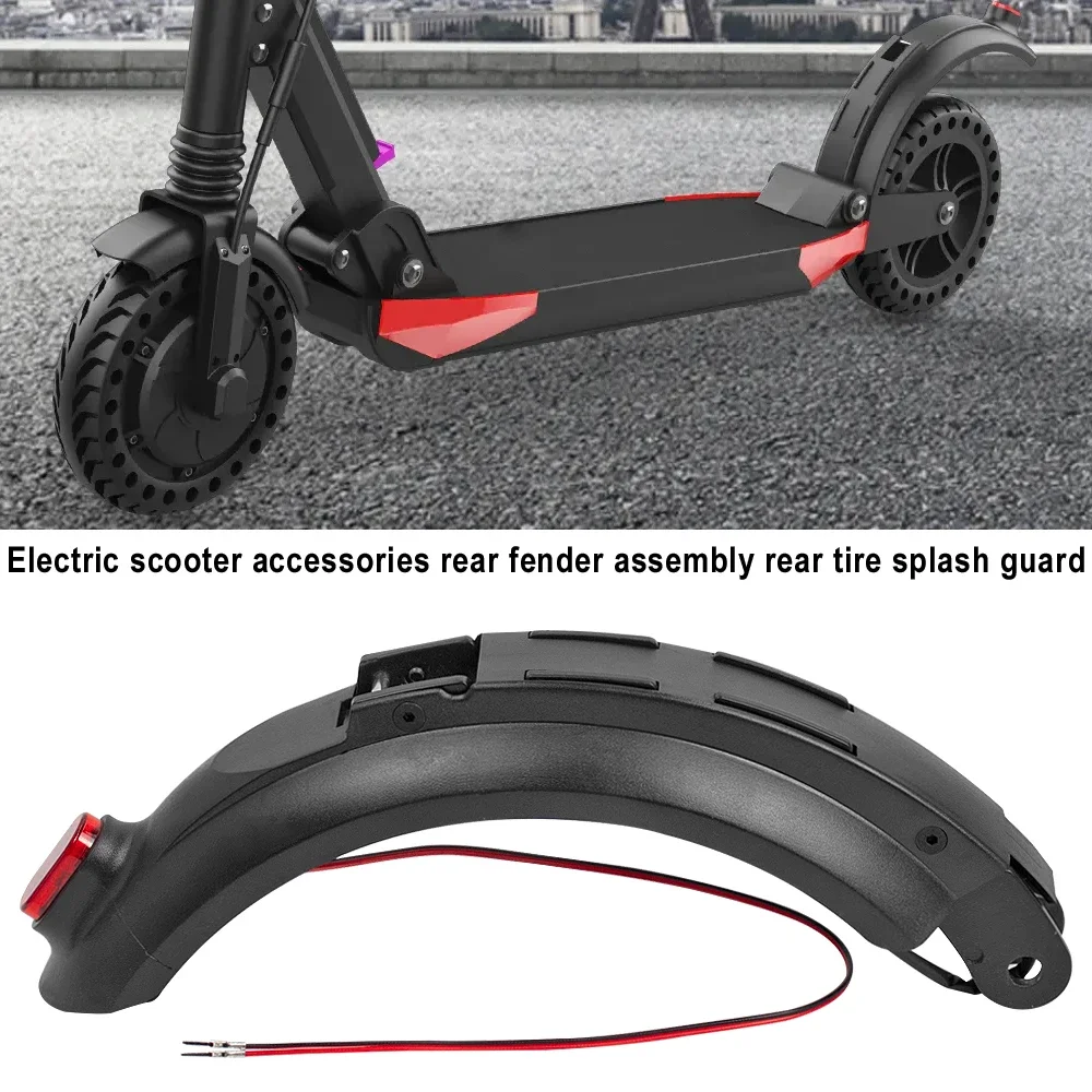 Description Picture 4 of itemRear Mudguard Wing + Warning Tail Light Lamp for Kugoo S1 S2 S3 Electric Scooter Fender Skateboard Back Fender Parts Accessories