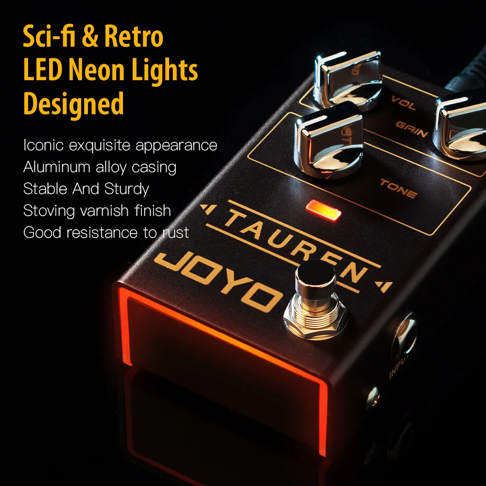R-01 TAUREN High-Gain Overdrive Pedal Warm Transparent Overdrive Effects Guitar