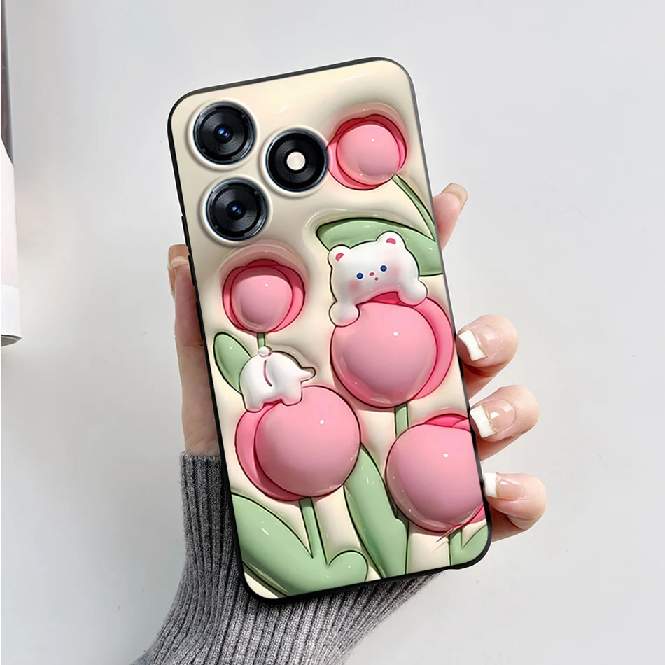 Fashion Marble Silicone Black Soft Phone Case - 2023 Edition