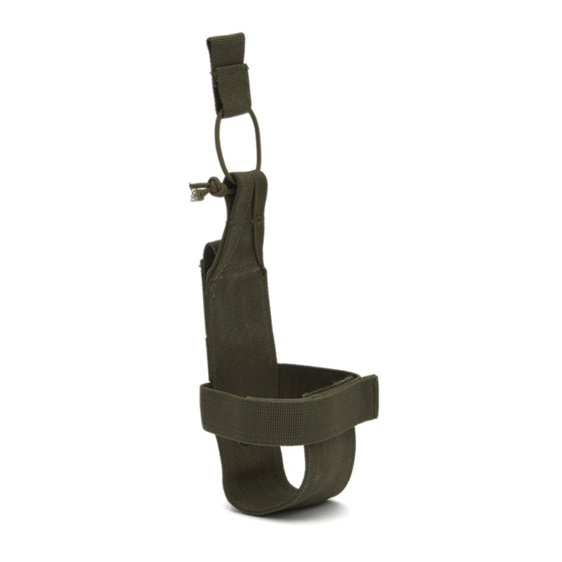 Tactic Water Bottle Pouch Bag Belt Bottle Holder Bag Waterproof Carrier Adjustable Drawstring Webbing