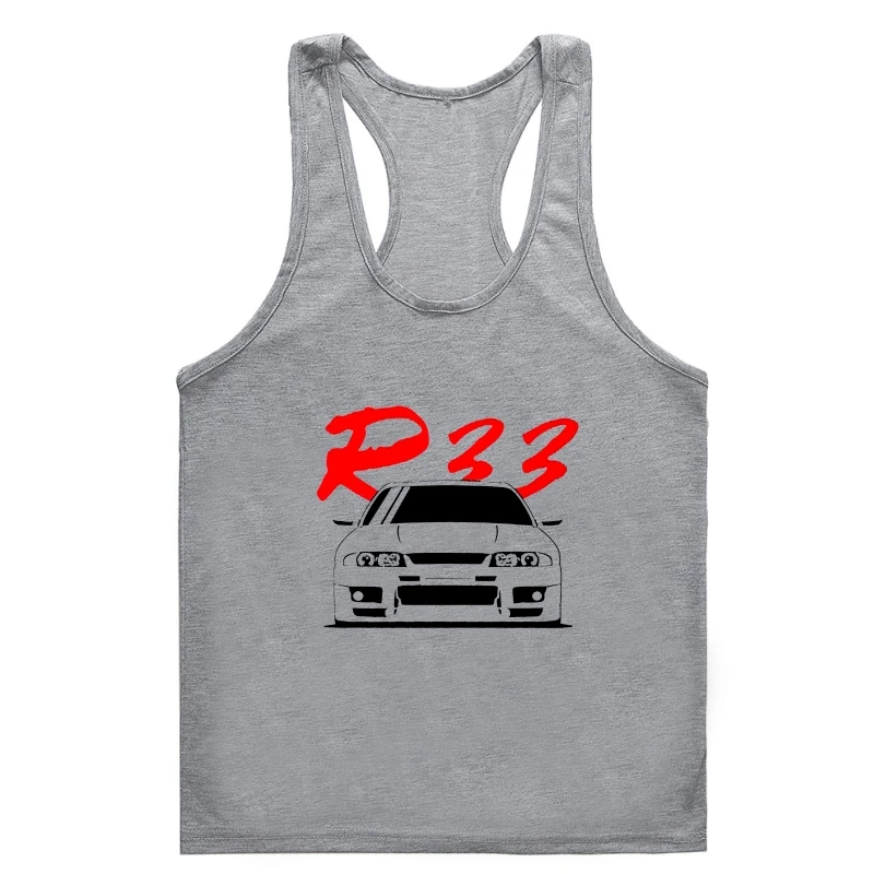 

Майка унисекс Skyline R33 GTR, одежда для тренажерного зала, унисекс, для мужчин и женщин