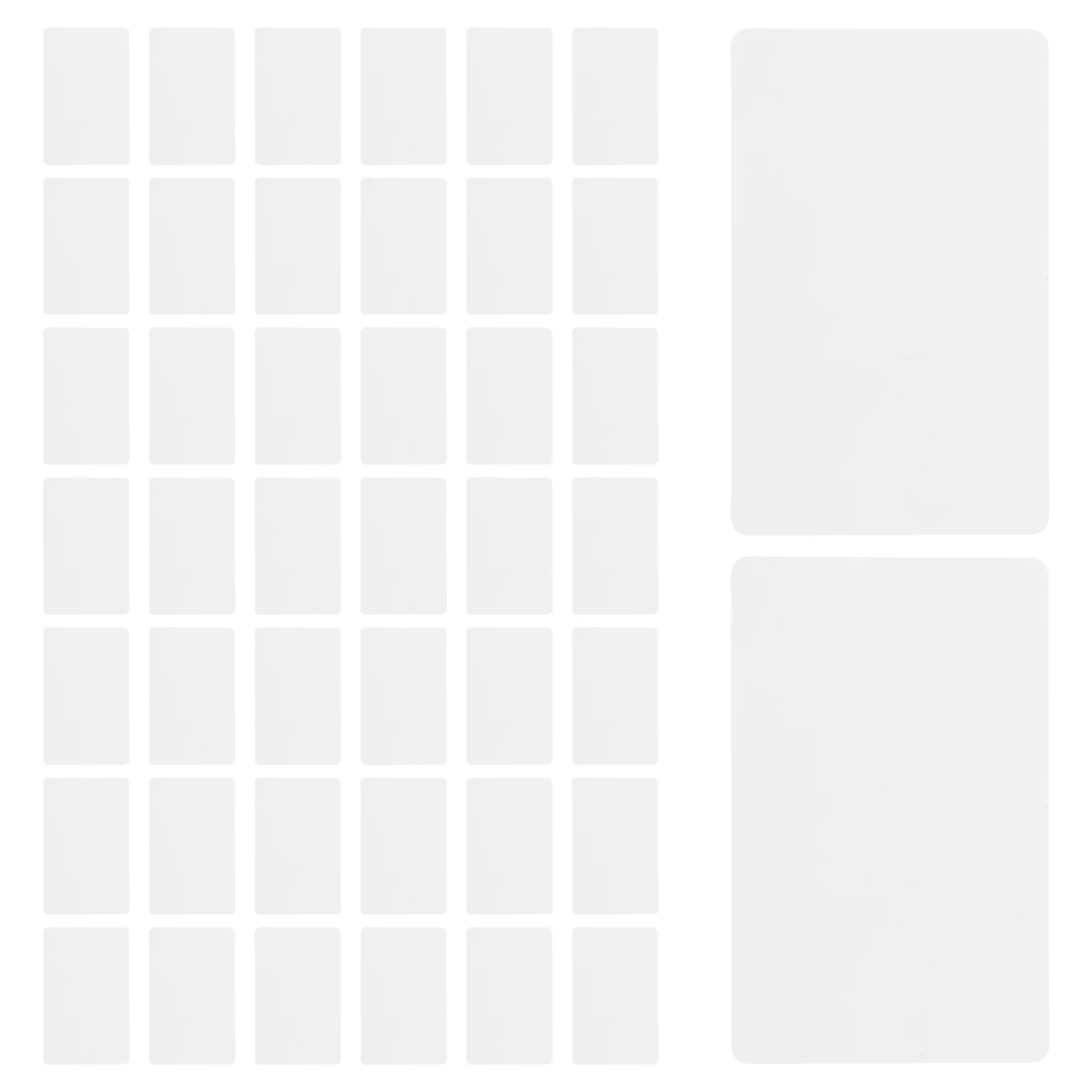 Dual Sided Pvc White Card Blank Cards 50 Pcs For Business Cards Id Card Blanks Printable Pvc Plastic Stock