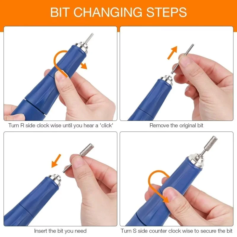 전문가용 네일 머신 65W 강력 210 마이크로 호스트 + 신형 40000RPM 강력 105L 전동 네일 드릴 광택기