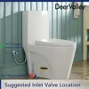 Elongated One Piece Toilets for Bathroom 1.1/1.6 GPF Dual Flush Toilet with Soft Close Comfortable Seat 12'' Rough-In Skirted 5
