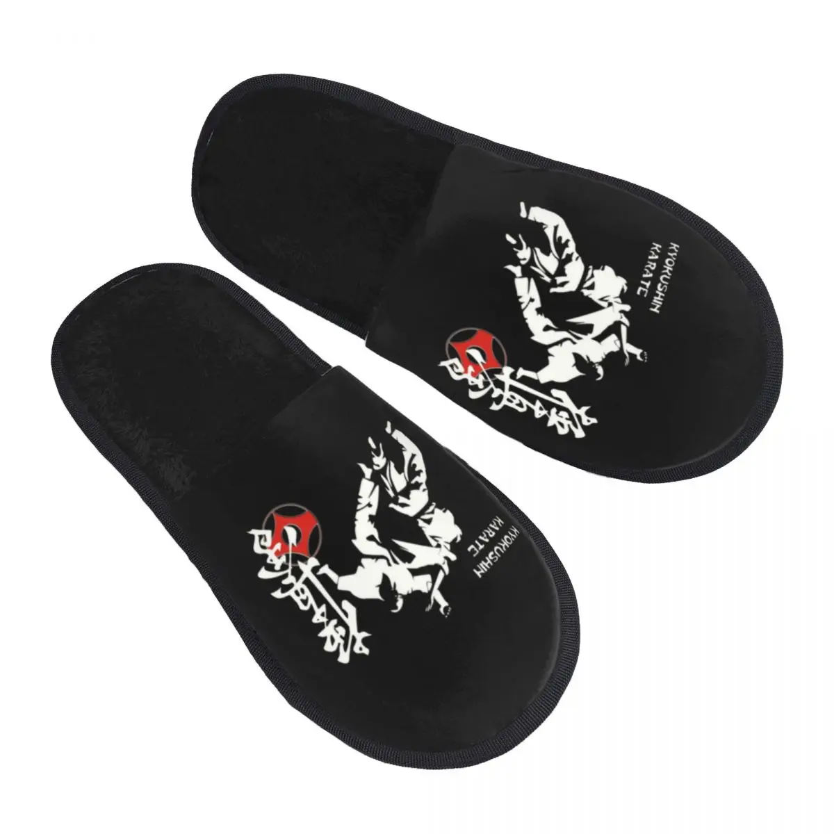 

Kyokushi Karate Kumite Scene House Slippers Women Soft Memory Foam Shoes Fighter Martial Arts Comfy Warm Anti-skid Sole Slipper