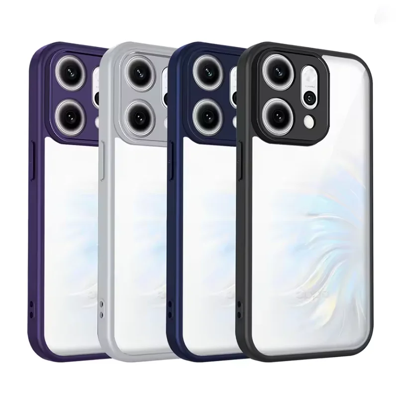 Durable Transparent Silicone Shockproof Phone Case with TPU Bumper and PC Back