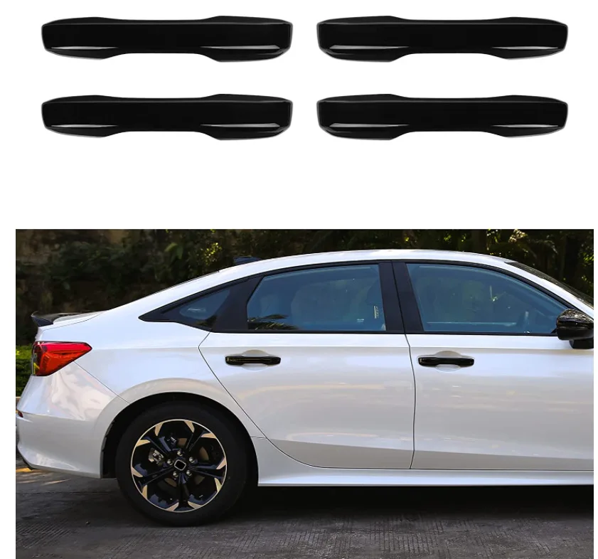 

FOR 22 Eleven generation Civic Special for modification Handle decoration Bright black door handle Protective shell patch