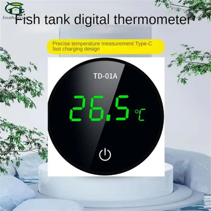 

Clear And Distinct Rechargeable Thermometer Accurate Temperature Measurement Fish Tank Thermometer Lcd Rechargeable Thermometer