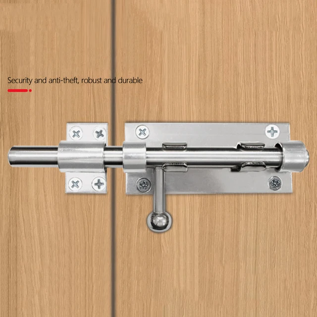 Chiavistello Per Porte Scorrevoli - Acciaio Inox, Nero - Foto 12