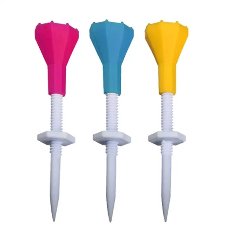

5Pcs Plastic Golf Training Ball Tees Outdoor Step Down Golf Ball Holder Gift GXMF