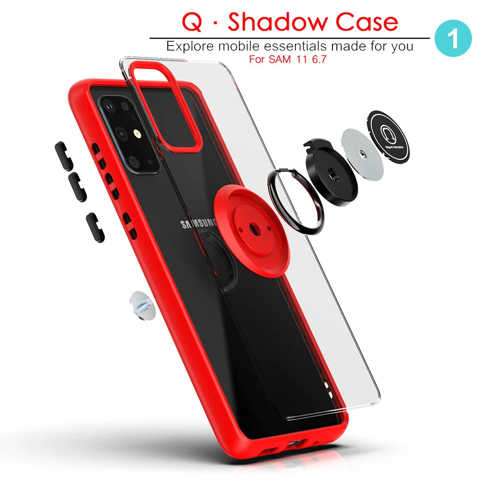 Magnetic Holder Phone Case For Huawei P30 Lite P20 P40 P50