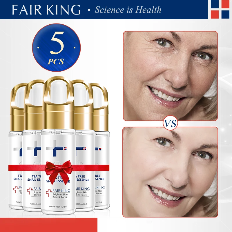 FAIR KING Tea Tree Snail Plant Extract Face Serum Whitening Blemish