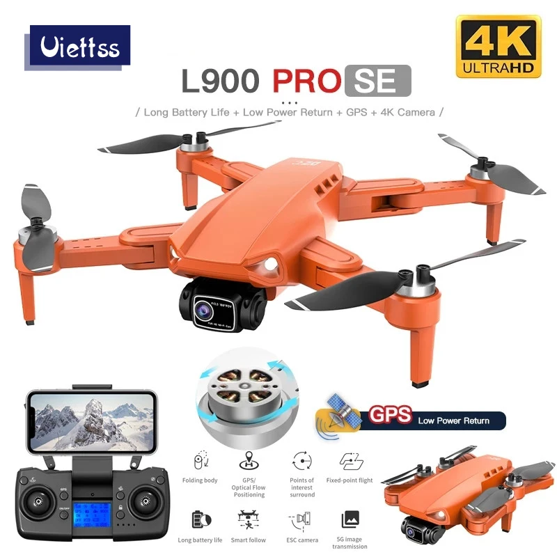 Drone GPS professionnel L900 Pro SE, 4K HD, 5G, WiFi, caméra FPV