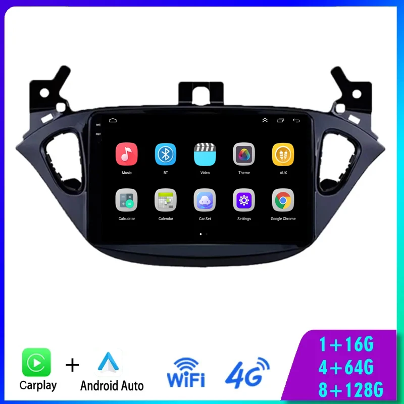 

Автомагнитола 2Din Android 13, мультимедийный плеер Carplay, Автомобильный GPS навигатор DSP 4G без DVD для Opel Corsa E 2014 2015 2016 2017 2018 2019