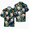 Custom Baby Photo Hawaiian Shirts For Men Women Tropical Flowers Leaves Pattern Personalized Custom Shirts Gift For Family 5