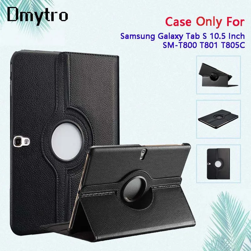 For Samsung Galaxy Tab S 10.5 Inch New Leather Stand Flip Cover Shell Sm-T800 T801 T805C Tablet Case+Protective Film+Pen