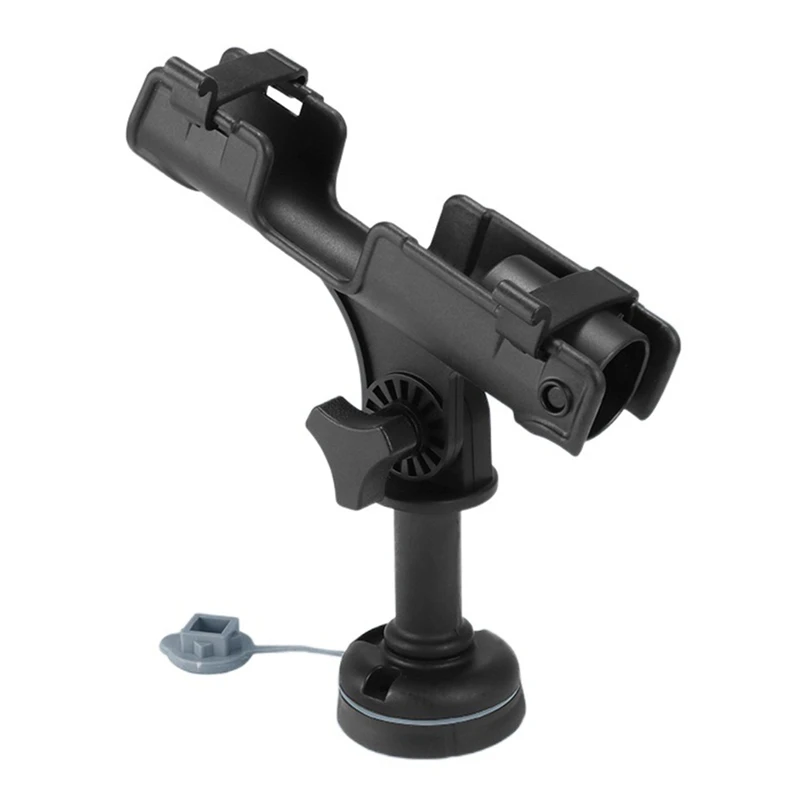 NALFI-Kayak Fishing Rod Holder Universal Fit Kit 360-Degree Adjustment Canoe Draft Fishing Boat Powerlock Rod Holder Black