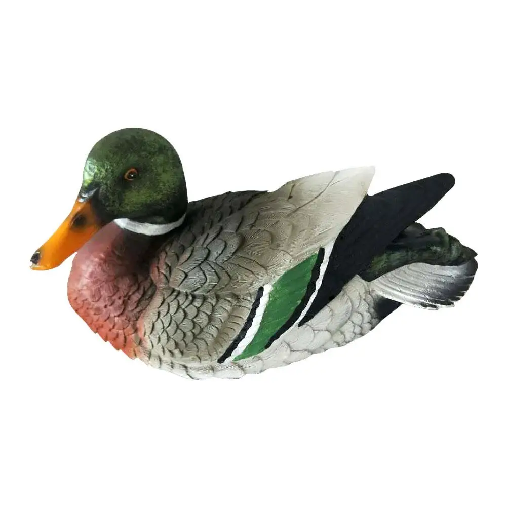 Resin Statue Mandarin Duck Courtyard Pond Floating Swan Not Fade Animal Decorations Ornaments Home To Easy Simulation