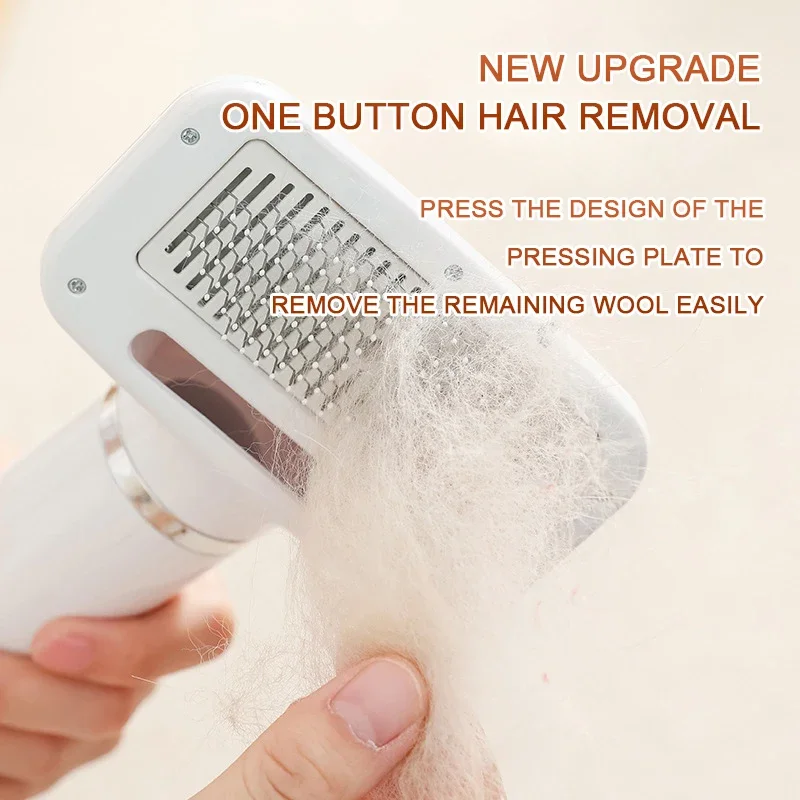 2 in 1 Pet Hair Dryer Low Noise Cat Dog Grooming Hair Dryer Comb Adjustable speed temperature Pet Dog Brush Supplies