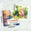 1pc, City Reverse Colouring Book, 30 sheets of 100gsm, Relaxing & Creative Lines ‘All You Need Is A Pen Book’ Birthday Gift 2