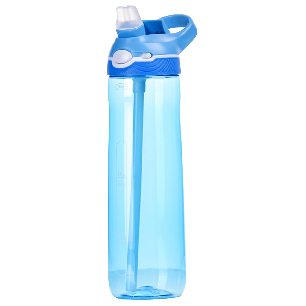 800ml Tritan Sports Water Bottle with Straw Outdoor Drink Bottle Large Capacity Travel Water Cup for Outdoor Fitness Gym