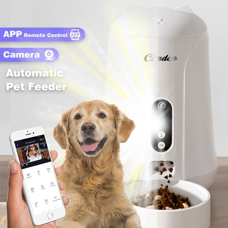 4LPetSmartAPPControlDogTimedFoodDispenserCatAutomaticFeeder