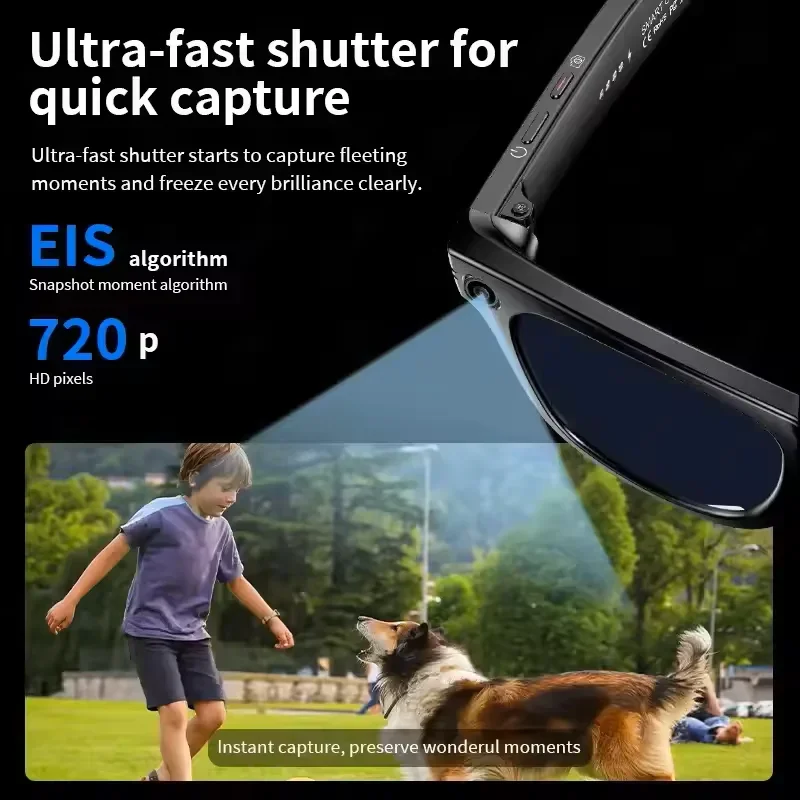 AI Smart Glasses with HD Camera – Bluetooth Calling, Video Recording, Photo Recognition, Voice Assistant & Real-Time Translation Sunglasses 6