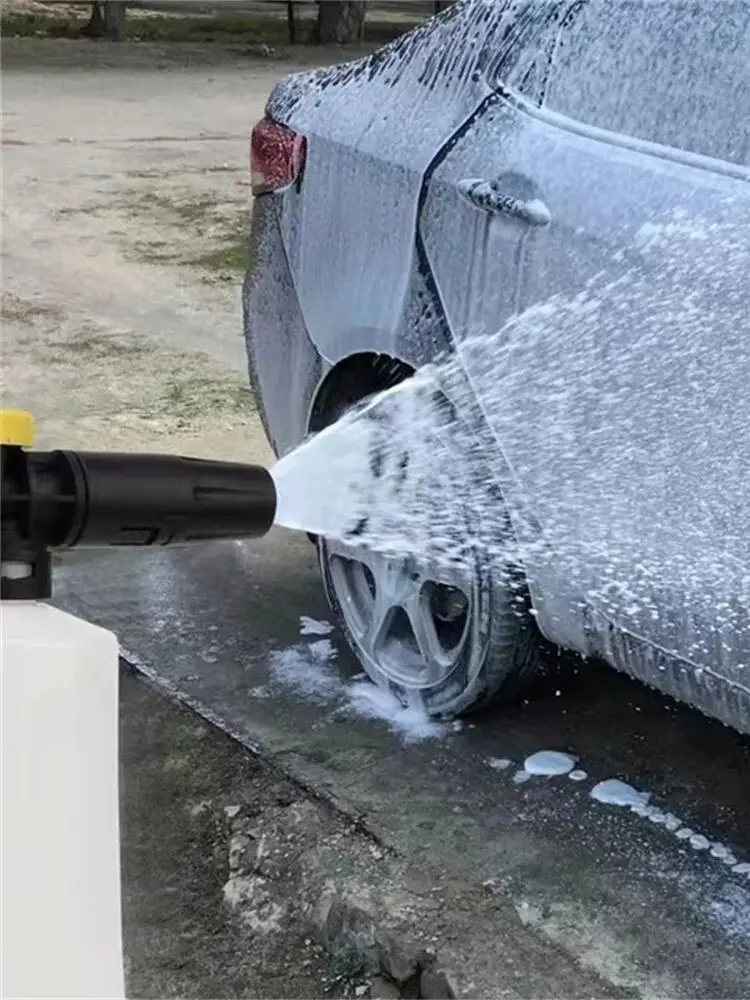 High Pressure Washer PA Foam Pot 1/4" Quick Plug Universal Spray Gun Household Snow Foam Cannon Nozzle Car Washing Water Gun 6