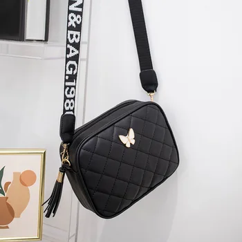 Diamond Pattern Square Shoulder Bags for Women  Fashion PU Leather Crossbody Bags Ladies Shopping Portable Handbag and Purse 1