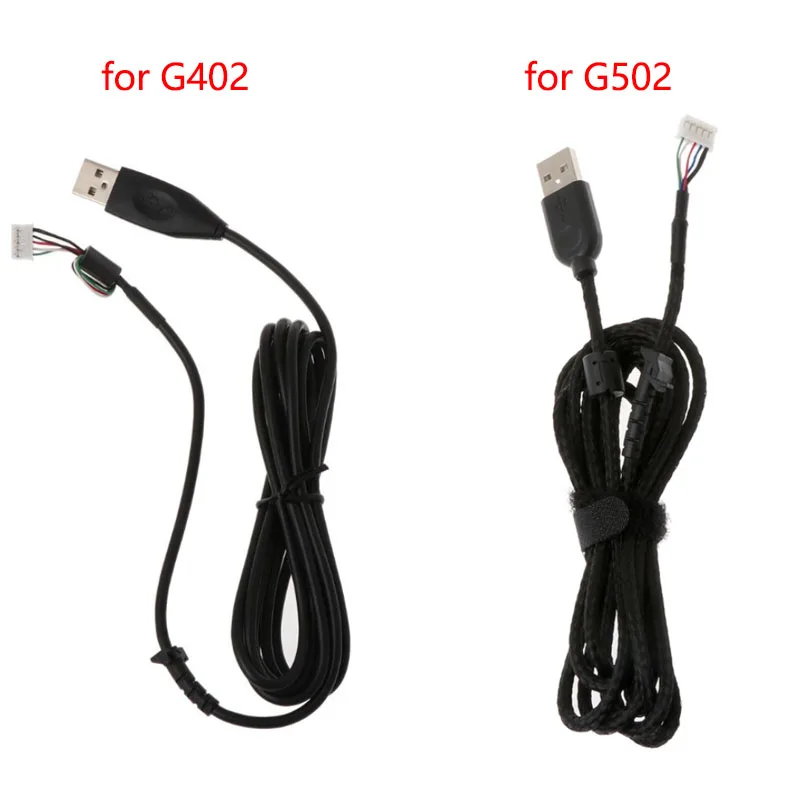 DurableNylonBraidedLineMouseCableReplacementWireForLogitech