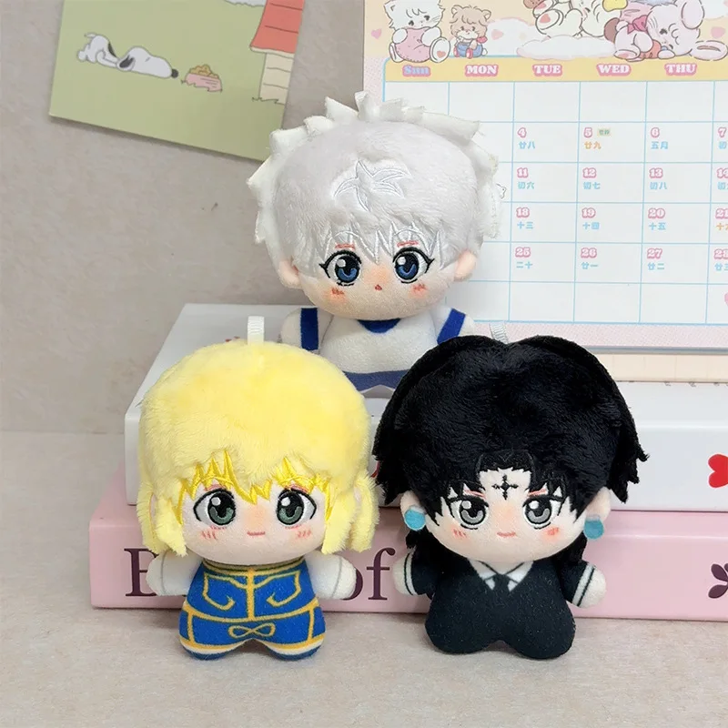 10cm HUNTER×HUNTER 플러시 인형 펜던트 히소카 일루미 조르딕 크롤로 루시퍼 애니메이션 팬들을 위한 인형 장난감