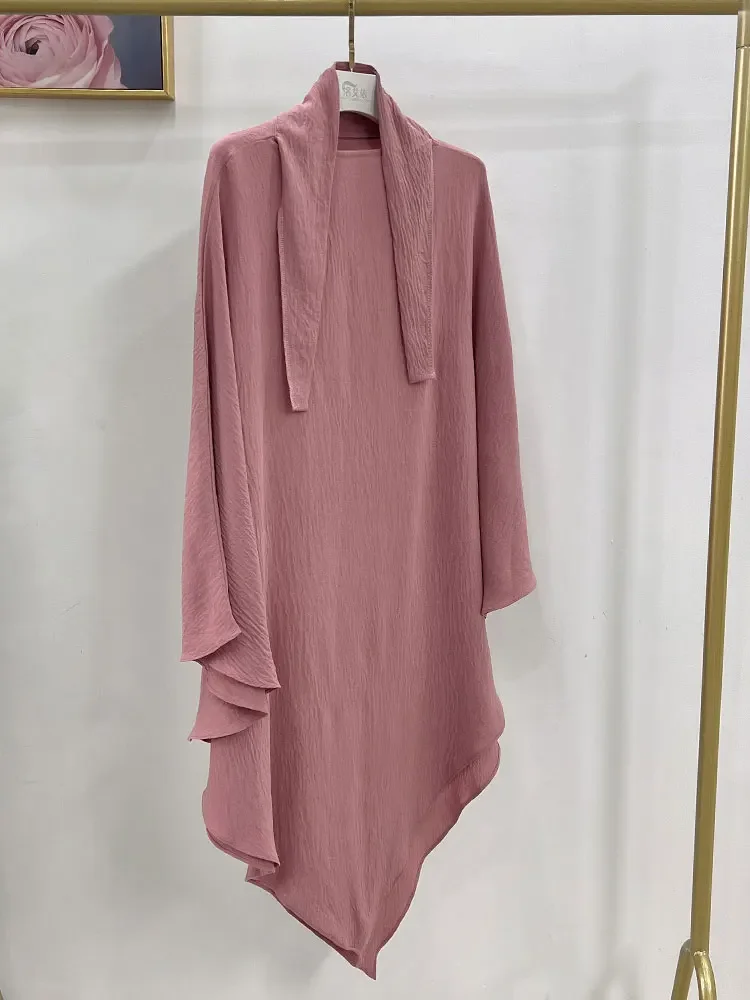 Hijab Headscarf Eid Muslim Long Khimar Prayer Hijab For Women Ramadan Wrap Overhead Prayer Scarf Islamic Dubai Saudi Niqab Headscarf