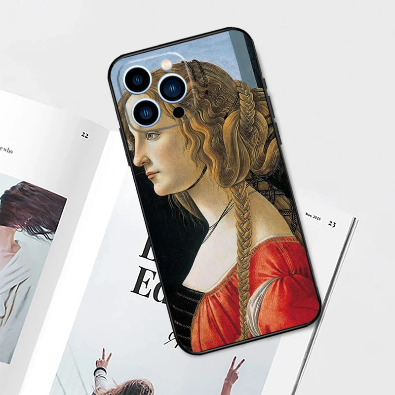 Sandro botticelli Renaissance art Case For iPhone 17 Pro Max 11 14 15 16 Pro Max 12 13 mini 16 Plus 16e 17 Air Phone Cover — view 4
