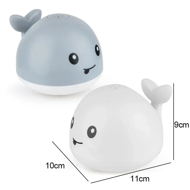 Baby Light Up Bath Toys Whale Automatic Sprinkler Bathtub Toys kids Infant Swim Pool Bathroom Toys Gifts With Music LED Light 4