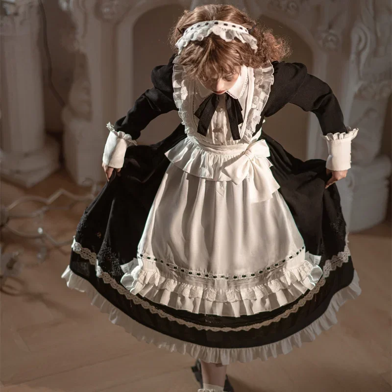Gothic Lolita Dress Party Stage Princess Dress Women Anime Cosplay Costumes Apron Maid Outfit lolita dress lolita suspender dress lolita cosplay costumes